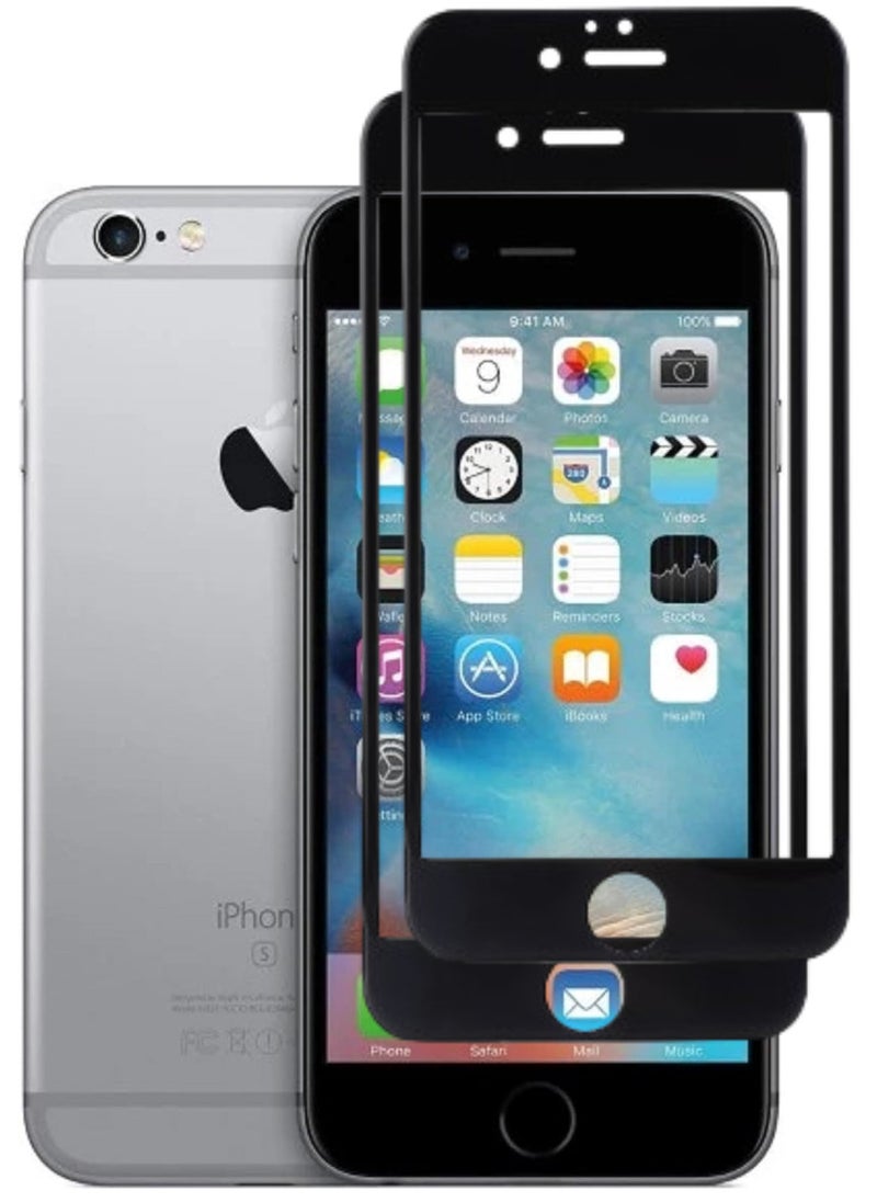 RAYON 2 Pack Tempered Glass Screen Protector 5D Designed For iPhone 6 Full Screen Coverage And Bubble Free - Image 1