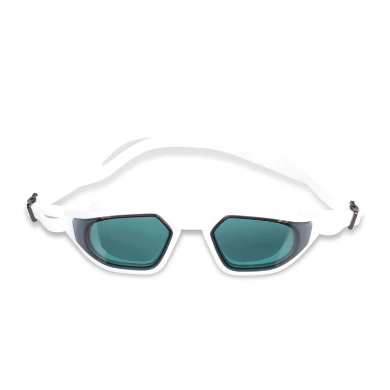 نيفيا Nivia Sportz Anti Fog Swimming Goggles with Silicone Strap and UV Protection for Adults - White