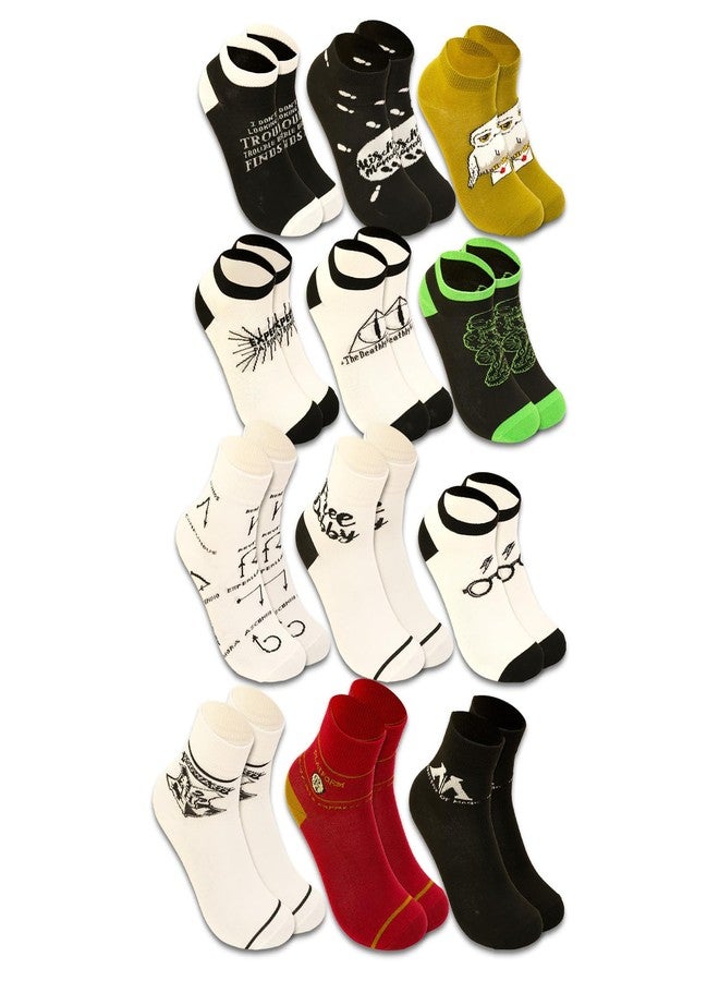 هاري بوتر مجموعة جوارب تقويم هاري بوتر للعد التنازلي لعيد الميلاد - علبة تحتوي على 12 زوجًا من جوارب العد التنازلي لعيد الميلاد مزينة بشخصيات هوجورتس والمزيد بالإضافة إلى ملصقات | هدايا هاري بوتر - Image 2