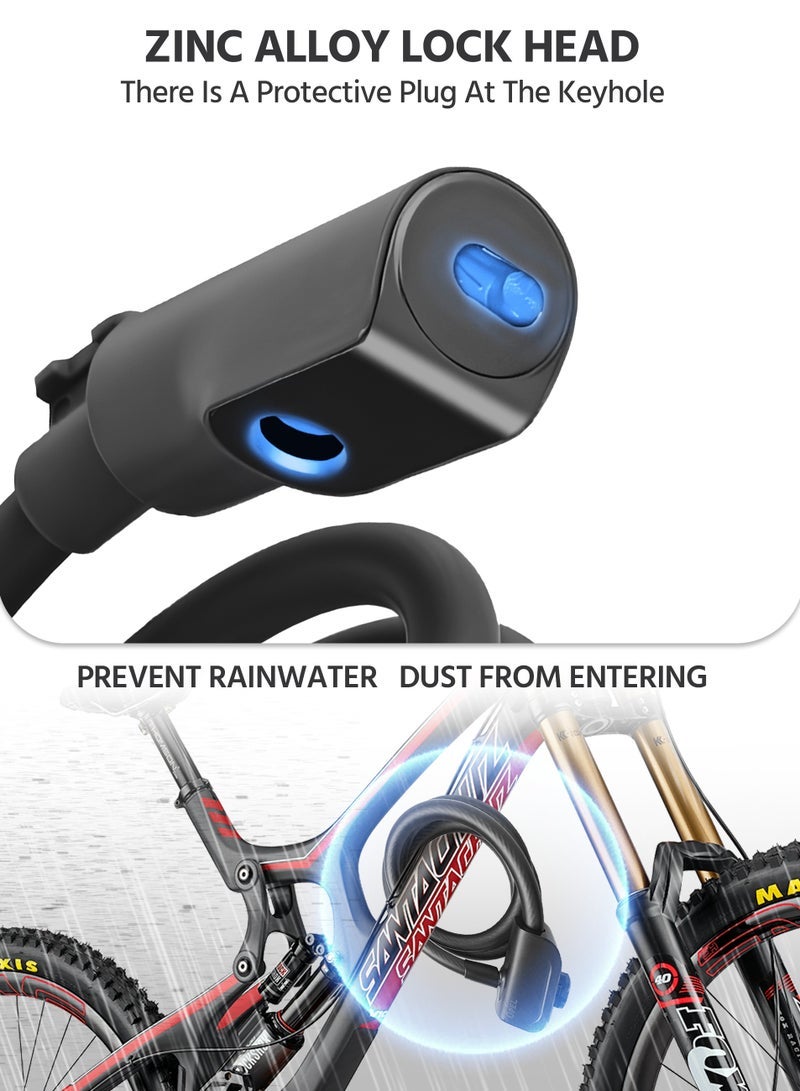 OPEL Aluminum Alloy Lock Anti-Theft Bicycle Lock, Equipped with a Lock Holder, Two Keys - Image 5