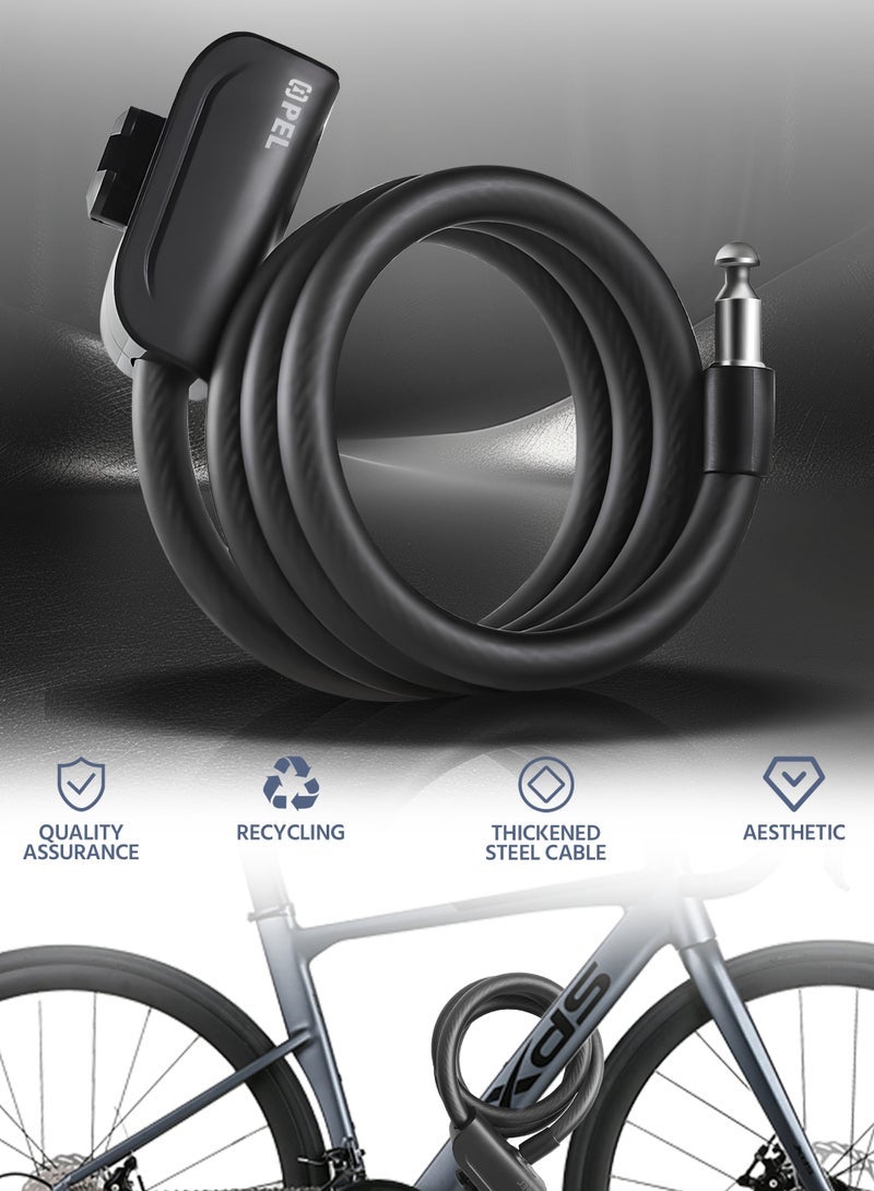OPEL Aluminum Alloy Lock Anti-Theft Bicycle Lock, Equipped with a Lock Holder, Two Keys - Image 2