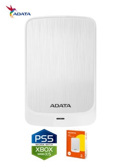 أداتا محرك الأقراص الصلبة الخارجي النحيف HV320 بسعة 2 تيرابايت | متوافق مع PS5 XBOX لنقل البيانات بسرعة فائقة للألعاب | أبيض  - Image 4
