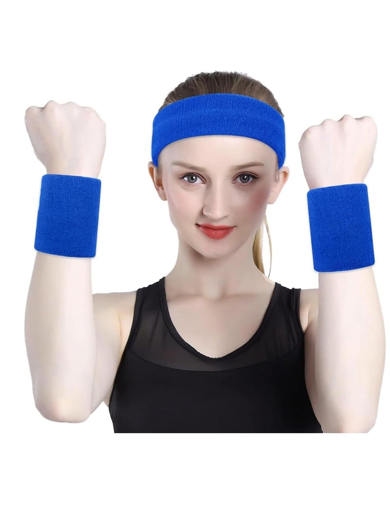 Spall Direct Absorbent Wrist Sweatbands for Athletic Men and Women - 6 Pcs Tennis Wrist Sweat Bands for Gym & Running-Wicking Wristbands for Exercise - Image 4