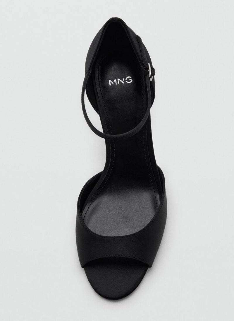 MANGO Satin high-heeled sandal - Image 5