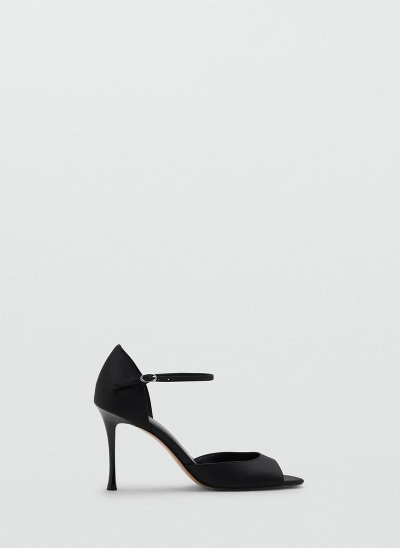 MANGO Satin high-heeled sandal - Image 1