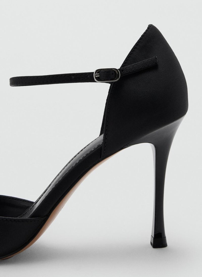MANGO Satin high-heeled sandal - Image 4