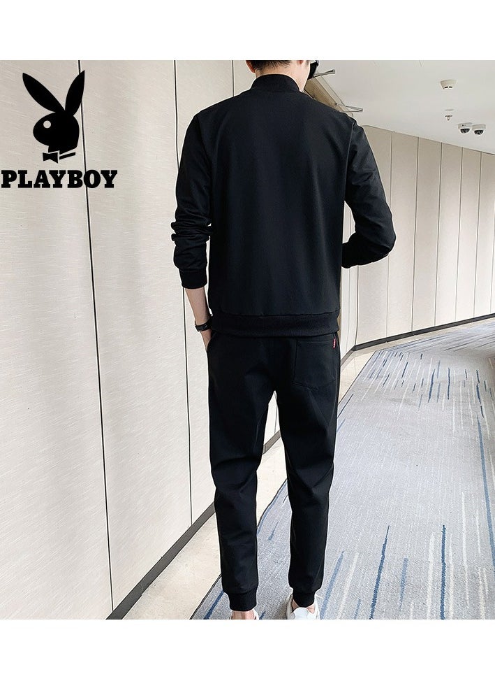 PLAYBOY - Men's Version Slim Fitting Cardigan Sports Set - Image 1
