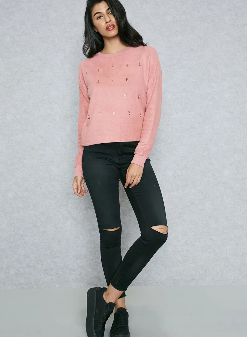 ONLY Regular Length Knee Slit Jeans