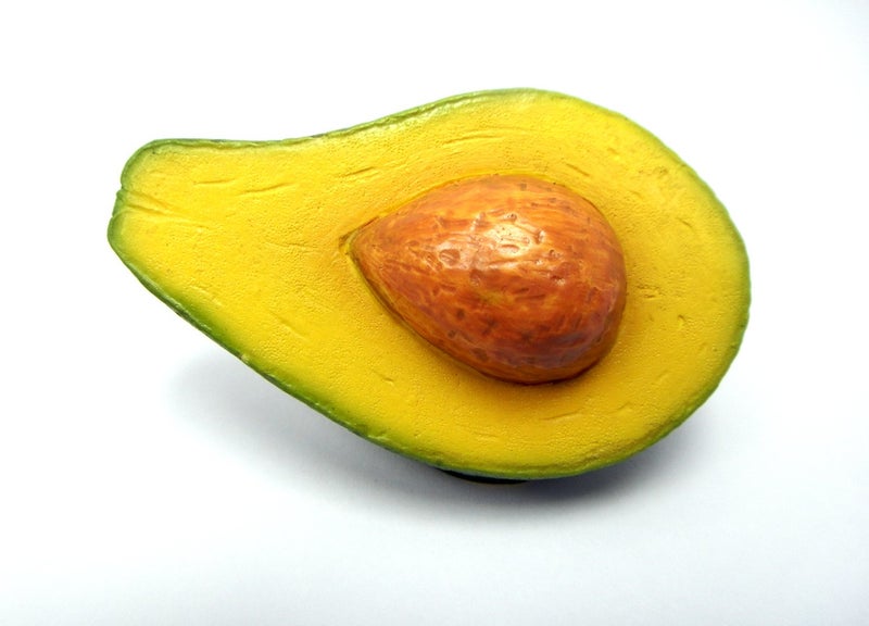 WitnyStore Tiny 1⅜" Half of Avocado Magnet - Miniature Hand Made Painted Resin 3D Fruits Foods Colorful Decorative Refrigerator Fridge Magnets Magnetic Board Kitchen Décor Collectible Souvenirs Gifts - Image 1