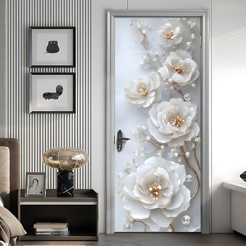 AOHMPT Self-Adhesive Refrigerator Wrap Set - Removable Vinyl Fridge Stickers, Peel & Stick Door Mural Decor for Kitchen, Bar, Office 32.3x78.7 - Image 4
