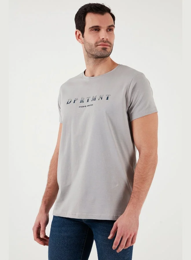 Buratti  Buratti Printed Crew Neck Cotton Slim Fit T Shirt Men's T SHIRT 541DPRTMNT24  | Best Price UAE