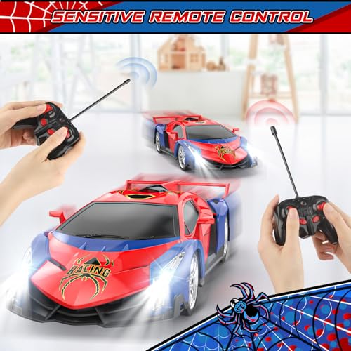 Growsland Remote Control Car for Kids, RC Cars for Boys Kids 1:18 Electric Vehicle Toy Car Hobby Racing Car Toys with Lights & Controller, Birthday Gift for 3 4 5 6 7 8 9 Year Old Boys Girls - Image 5