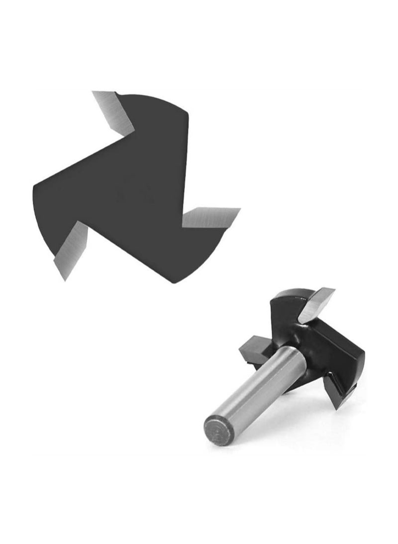 Wood Working Milling Cutter 6mm Shank T Shaped Cnc Surfacing Cutter Bit Wood Working Milling Cutter Planer High Speed Steel Wood Working Hole Saw Punching Bit Wood Working Tool - Image 5