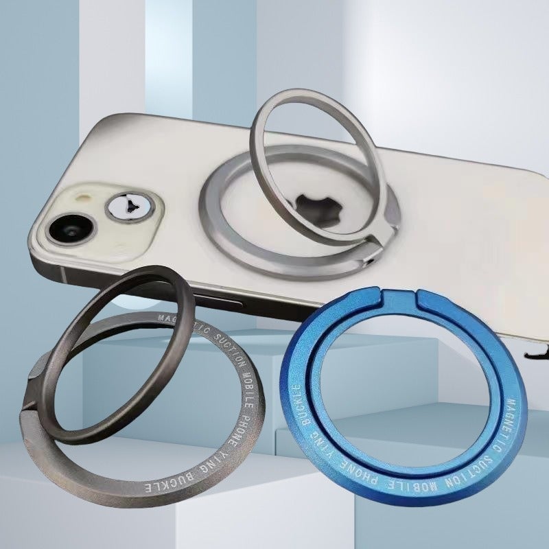 أل أل حامل هاتف مغناطيسي MagSafe، حامل مكتبي معدني، تصميم فائق النحافة من سبيكة الزنك - Image 5