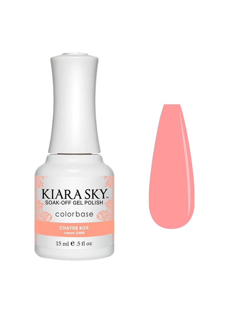 KIARA SKY - Kiara Sky Soak Off Gel Nail Polish 0.5 fl oz, CHATTERBOX (G408) - Image 1