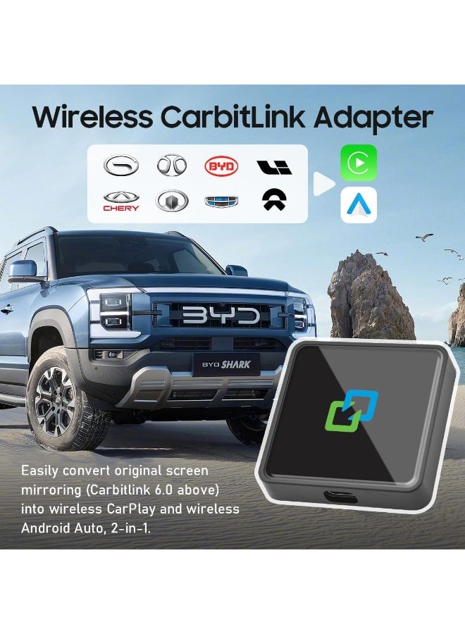 Vierex Carbitlink To Wireless CarPlay & Android Auto Adapter for Chinese Cars with Phone Link/Easy Connect – Supports Jetour, Chery, Geely, Bestune, Hongqi, JAC, Emgrand and More - Image 3
