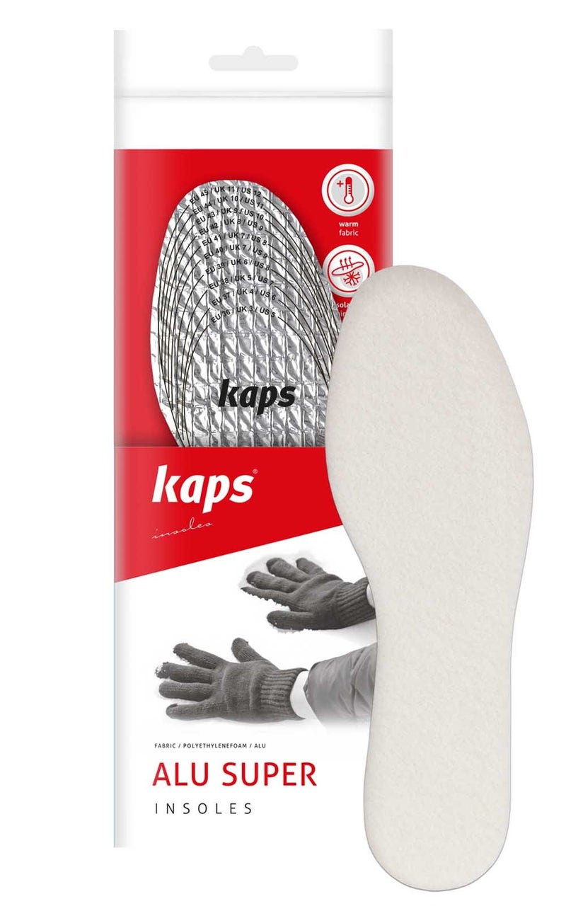 Kaps Alu Super - Thermal and Insulating Triple Layer Shoe Insoles for Winter - Made in Europe - Cut to Size - Image 5