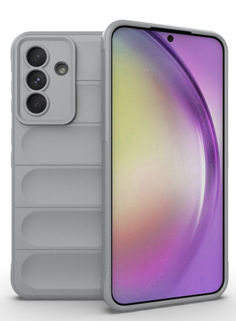 Phone case cover Magic Shield TPU + Silicone Shockproof Phone Case For   Samsung Galaxy A56 (Grey) - Image 3