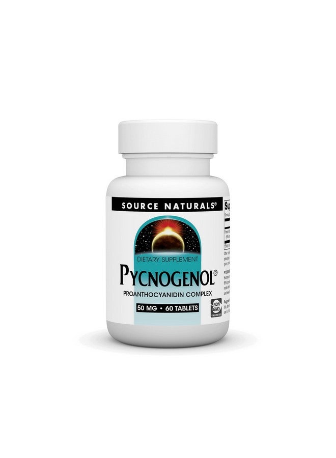 Source Naturals Pycnogenol 50 mg Proanthocyanidin Complex - 60 Tablets - Image 1