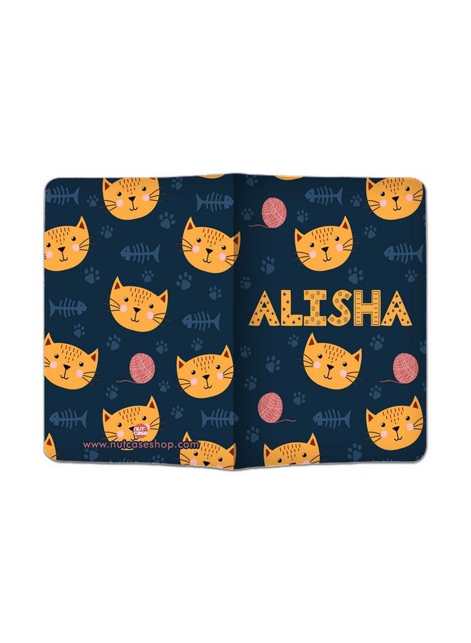 Nutcase Personalized Passport Cover PU Leather Polyfabric - Cute Little Cat - Image 2