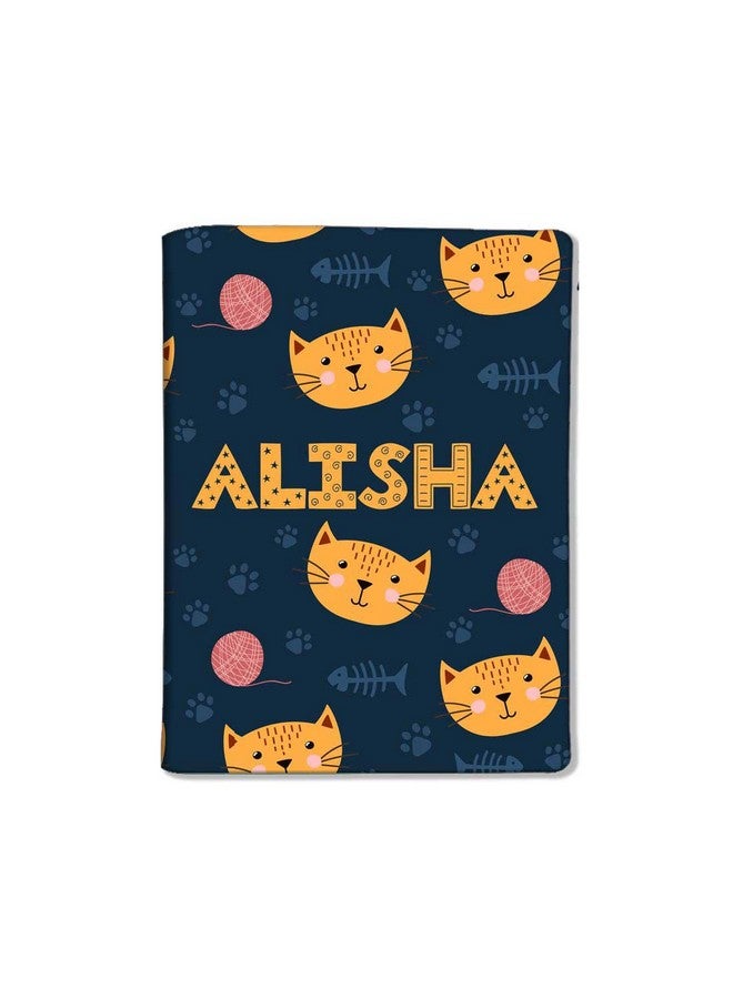 Nutcase Personalized Passport Cover PU Leather Polyfabric - Cute Little Cat - Image 1