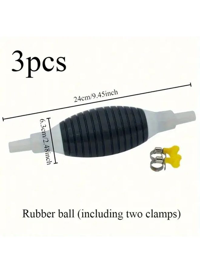Black Manual Car Oil Siphon Pump Self Priming Large Capacity Adjustable Arm - Image 3