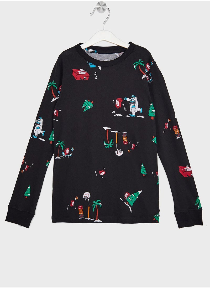 Nike - Boxy All Over Printed Ho23 T-Shirt - Image 1