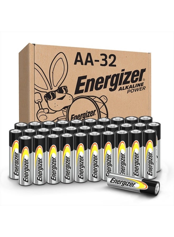 Energizer بطاريات AA، بطارية قلوية مزدوجة A، 32 قطعة - Image 1