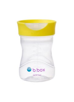 b.box Toddler Training Cup: Free Flow Opening, Great Transition From Sippy Cup To Big Kid Cup. Bpa Free, Dishwasher Safe. Ages 12+ Months (Lemon, 8Oz)  - Image 1