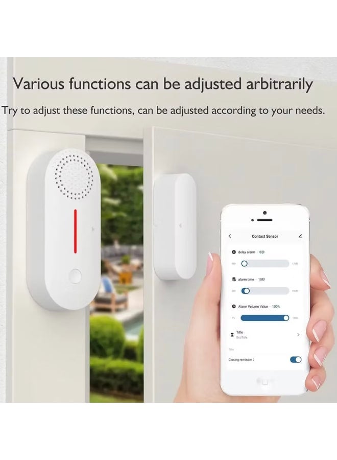 تويا مستشعر الأبواب والنوافذ تويا WiFi مع صفارة الإنذار - Image 3