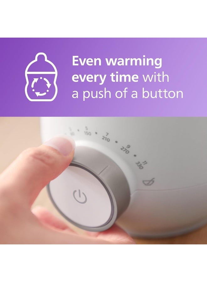 Avent سخان زجاجات فيليبس أفينت السريع المتميز، مع تحكم ذكي في درجة الحرارة، تقنية حمام مائي، إيقاف تلقائي، نموذج SCF358 - Image 4