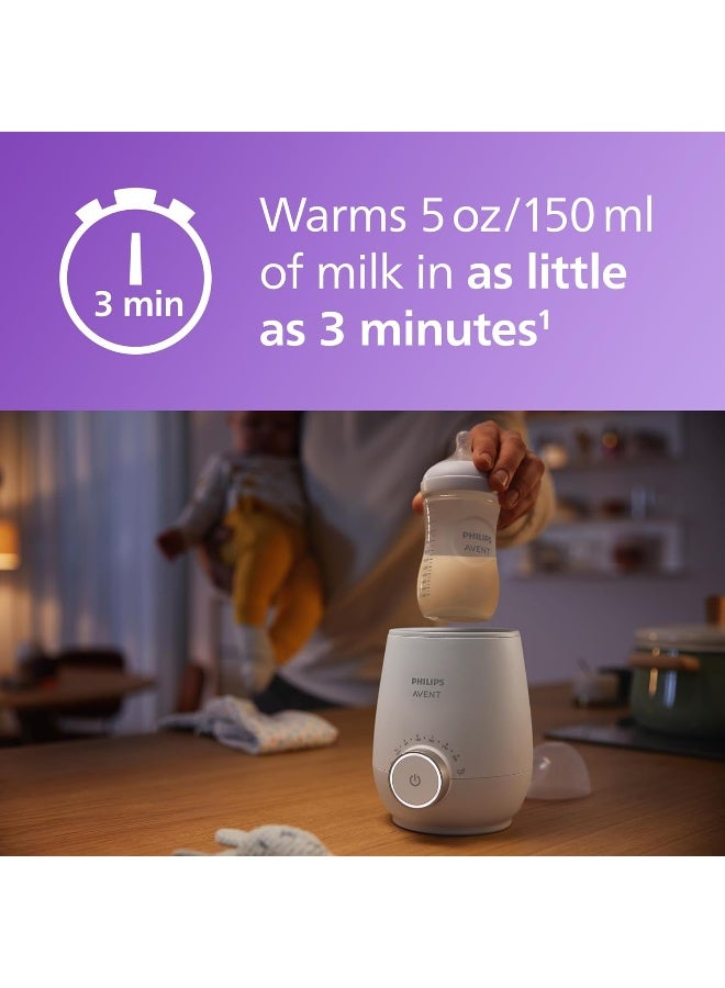 Avent سخان زجاجات فيليبس أفينت السريع المتميز، مع تحكم ذكي في درجة الحرارة، تقنية حمام مائي، إيقاف تلقائي، نموذج SCF358 - Image 2
