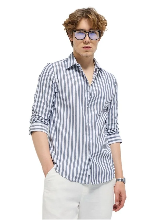 THE BEAR HOUSE Men's Shirt for Casual and Formal Wear | Classic Button-Down Style for Office, Daily Use, Travel, Events & All-Season Outfits | Versatile & Stylish Wardrobe Essential for Every Occasion