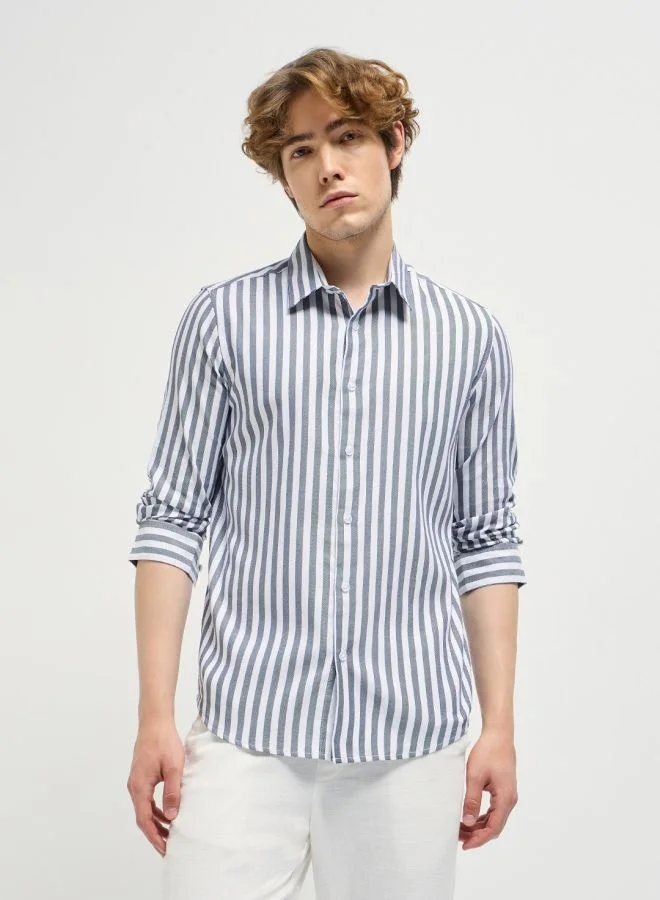 THE BEAR HOUSE Men's Shirt for Casual and Formal Wear | Classic Button-Down Style for Office, Daily Use, Travel, Events & All-Season Outfits | Versatile & Stylish Wardrobe Essential for Every Occasion