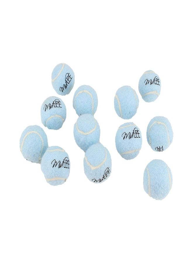Midlee Blue 1.5" Mini Squeaky Dog Tennis Balls- Set of 12 - Image 1