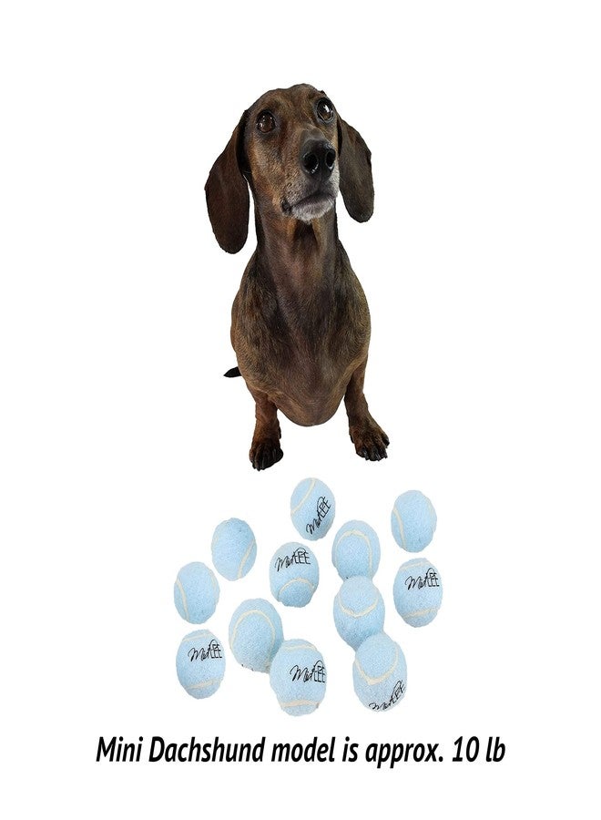 Midlee Blue 1.5" Mini Squeaky Dog Tennis Balls- Set of 12 - Image 4