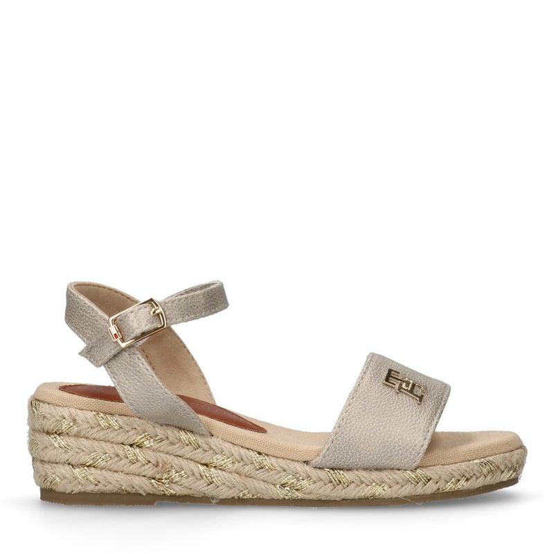 تومي هيلفيغر صنادل ويدج بحبال للأطفال - Image 1