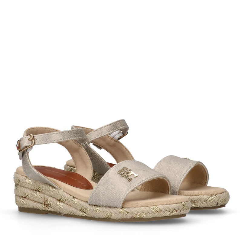 تومي هيلفيغر صنادل ويدج بحبال للأطفال - Image 2