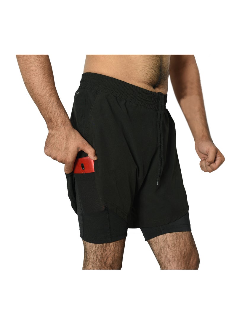 Spall - Running Shorts Hanging Towel Pocket-Latest Style For FItness Athletic Gym Excercise Jogging Cycling Workout Active Training Ideal for Men And Women - Image 1