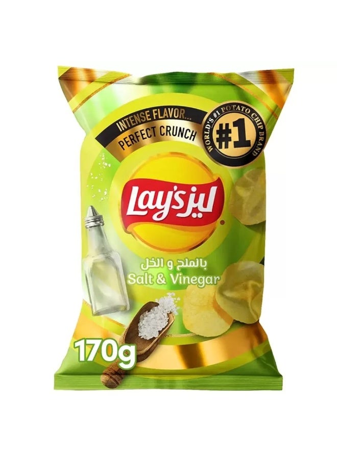 Lay's Lays Intense Salt and Vinegar Flavored Potato Chips- 170gms - Image 1