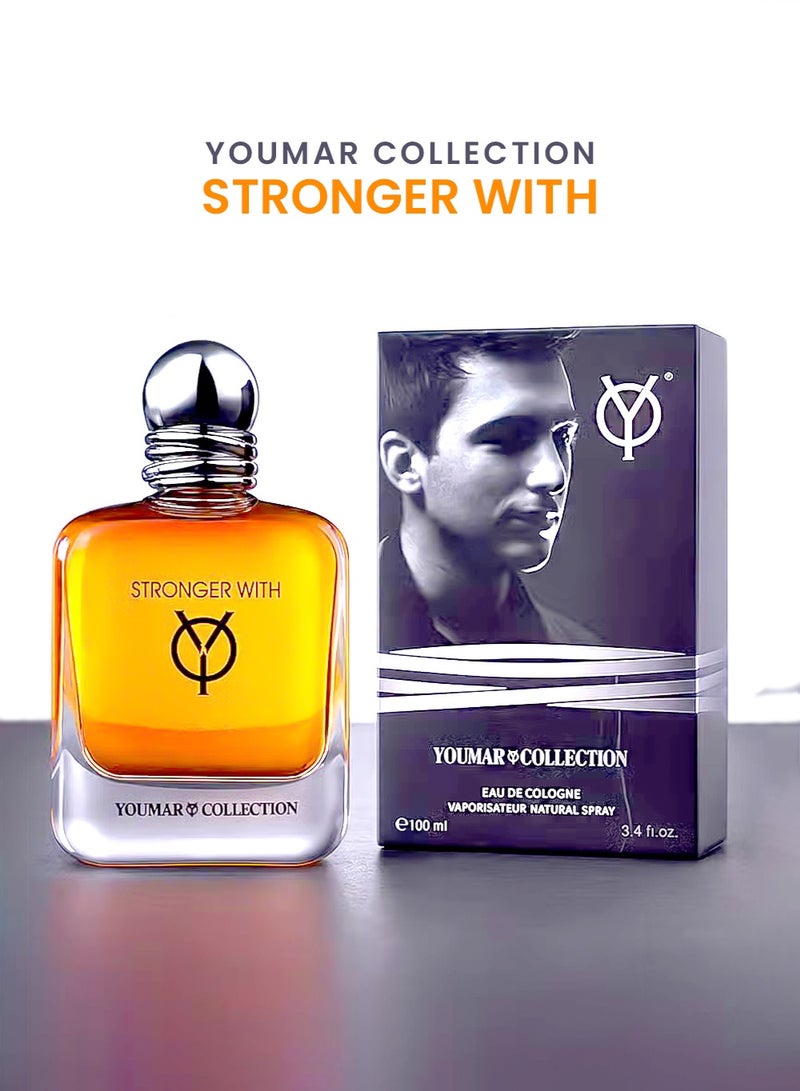 YOUMAR Long-Lasting Vanilla Perfume for Men 100ml – Youmar Collection No. 9494 | Warm Spicy Amber & Musky Eau De Parfum - Image 1