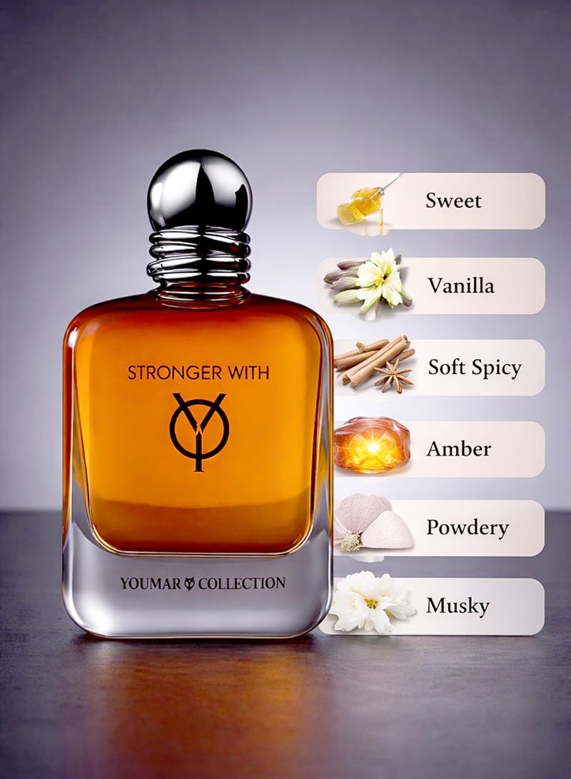 YOUMAR Long-Lasting Vanilla Perfume for Men 100ml – Youmar Collection No. 9494 | Warm Spicy Amber & Musky Eau De Parfum - Image 2