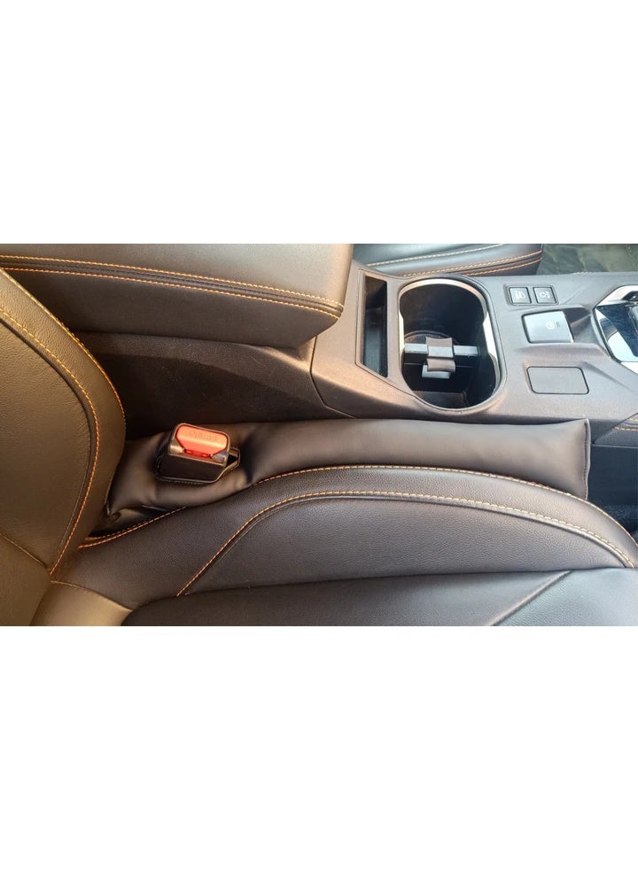 عسافكو  Assafco حشو فجوات مقعد السيارة العالمي – مانع سقوط الأغراض بين المقعد والكونسول – عبوة من قطعتين، تركيب سهل، يناسب جميع السيارات، مادة عالية الجودة تمنع الفوضى وتحافظ على النظافة - Image 2