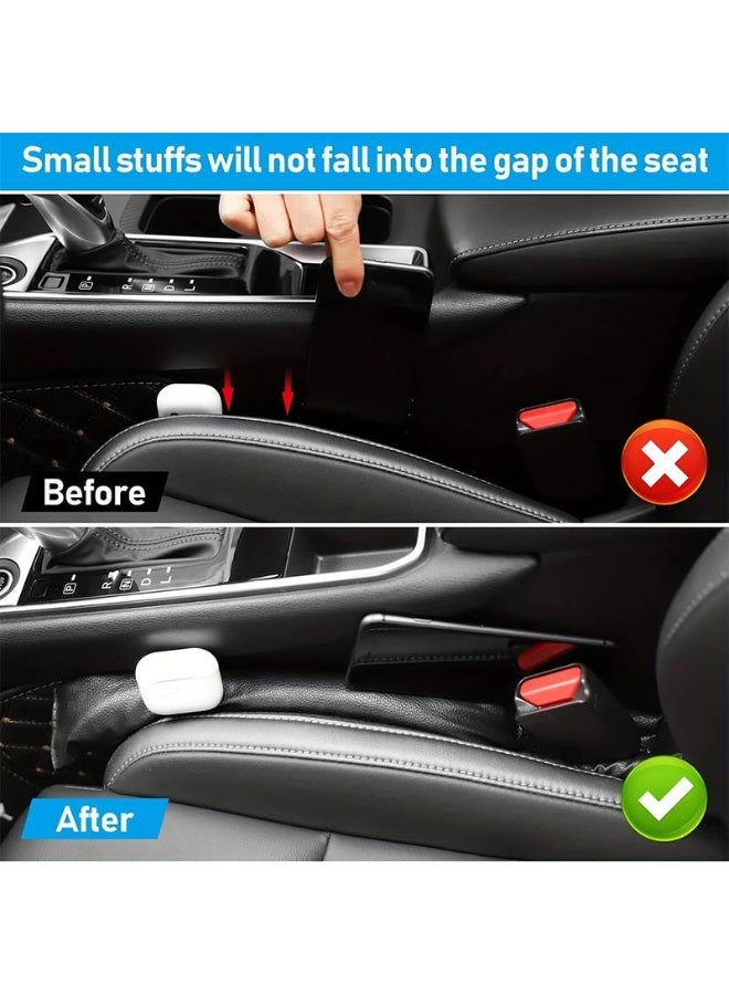 عسافكو  Assafco حشو فجوات مقعد السيارة العالمي – مانع سقوط الأغراض بين المقعد والكونسول – عبوة من قطعتين، تركيب سهل، يناسب جميع السيارات، مادة عالية الجودة تمنع الفوضى وتحافظ على النظافة - Image 5