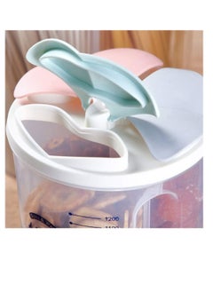 Y&D Large Food Containers Seal Pot Kitchen Storage Sealed Jar Airproof Cans For Coffee Sugar Tea Tin (Colorful, Three-partition（1500ml）)  - Image 2