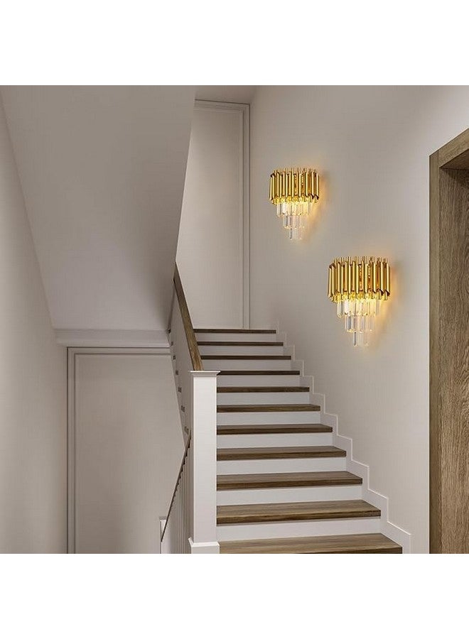 kinis Golden and Crystal Led Wall Light for Living Room, Lamps for Bedroom, Led Wall Scone for Home Decoration, Lamp for Wall, Led Wall Lamp for Home/Resturant/Cafe/Bar/Hotels - Image 4