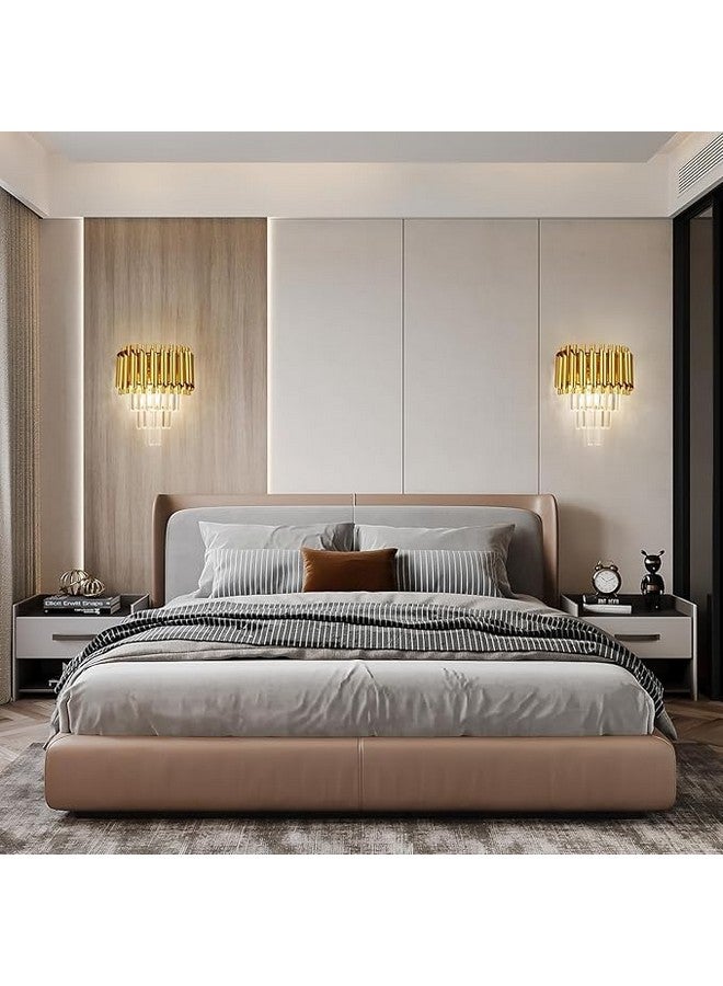 kinis Golden and Crystal Led Wall Light for Living Room, Lamps for Bedroom, Led Wall Scone for Home Decoration, Lamp for Wall, Led Wall Lamp for Home/Resturant/Cafe/Bar/Hotels - Image 5