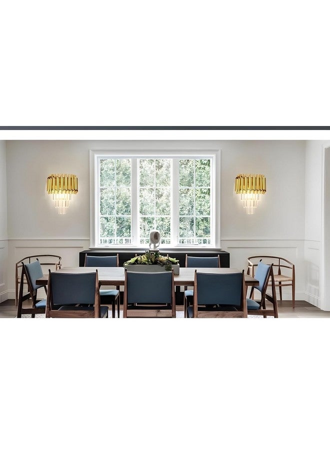kinis Golden and Crystal Led Wall Light for Living Room, Lamps for Bedroom, Led Wall Scone for Home Decoration, Lamp for Wall, Led Wall Lamp for Home/Resturant/Cafe/Bar/Hotels - Image 3