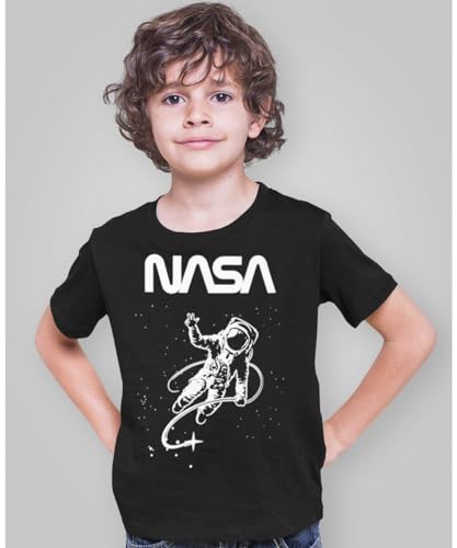 BROOKLYN VERTICAL Officially Approved NASA Product 4-Pack Boys Short Sleeve Crew Neck T-Shirt with Chest Print - Image 4