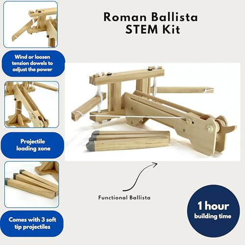 Pathfinders STEM Kit Roman Ballista Crossbow Science Kits for Kids Age 810 1014 stem Kits for Kids Age 1214 Physics Toys Engineering Learning Resource - Image 5